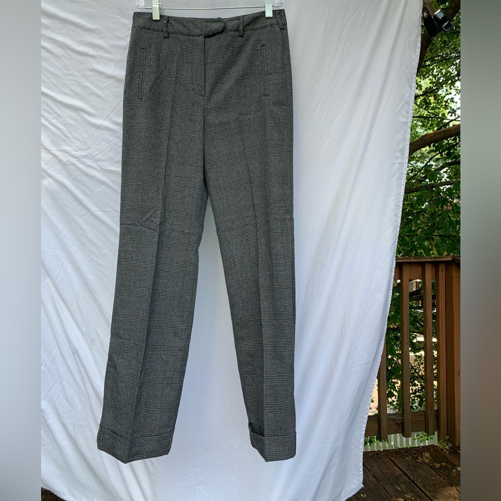 DRESSBARN plaid dress pants. Cuffed pants